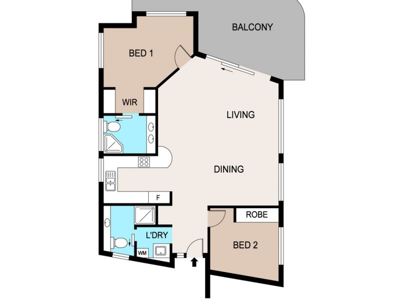 37/6 Marina Boulevard, Cullen Bay NT 0820 Floorplan