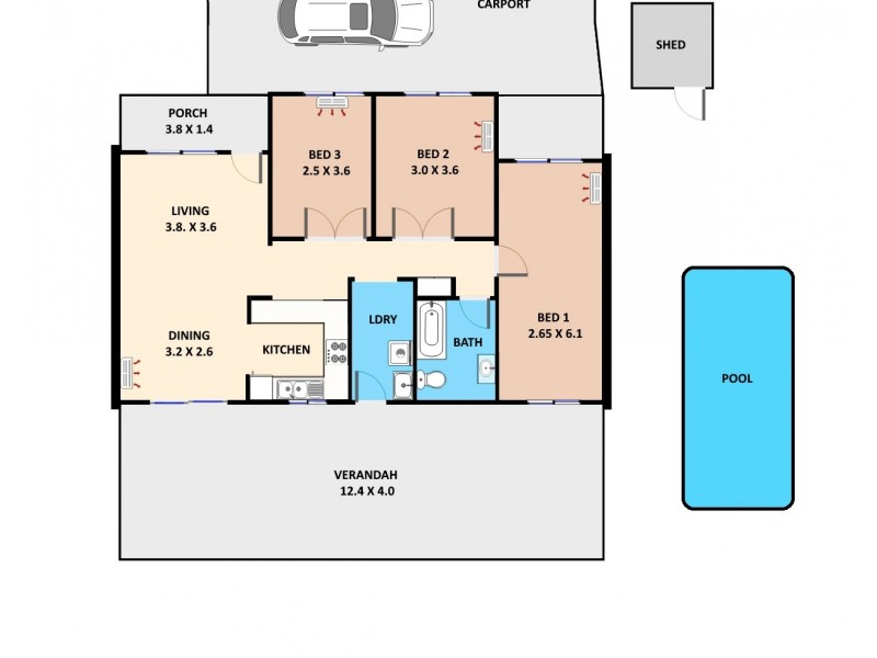 56 Malak Crescent, Malak NT 0812 Floorplan