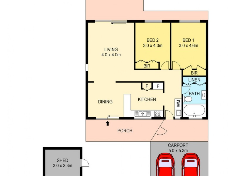 4/51 Rosewood Crescent, Leanyer NT 0812 Floorplan