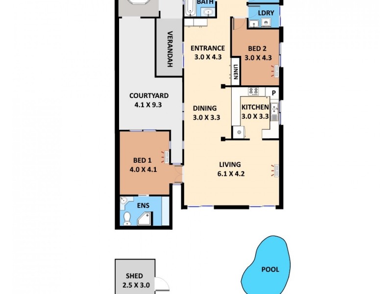 7 Mihailou Court, Coconut Grove NT 0810 Floorplan