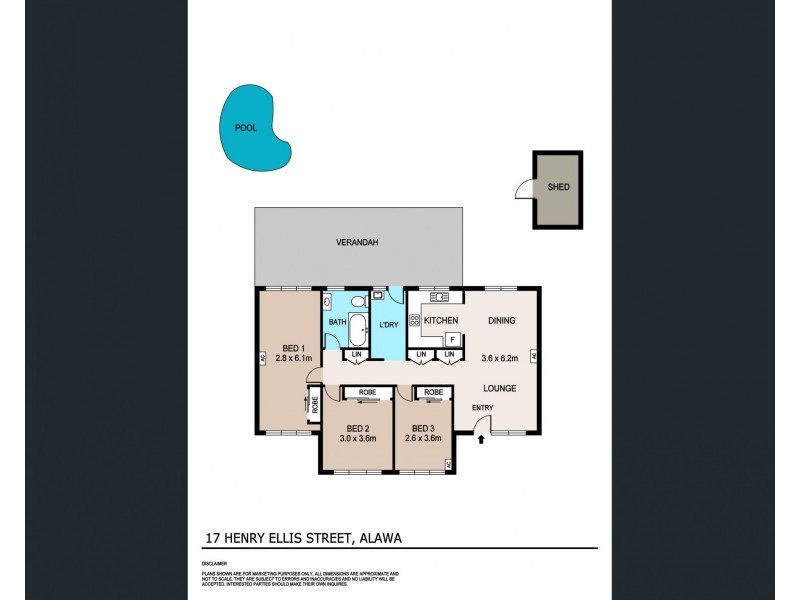 17 Henry Ellis Street, Alawa NT 0810 Floorplan