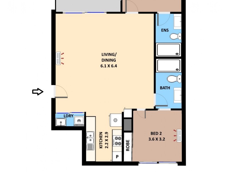 108/15 Musgrave Crescent, Coconut Grove NT 0810 Floorplan