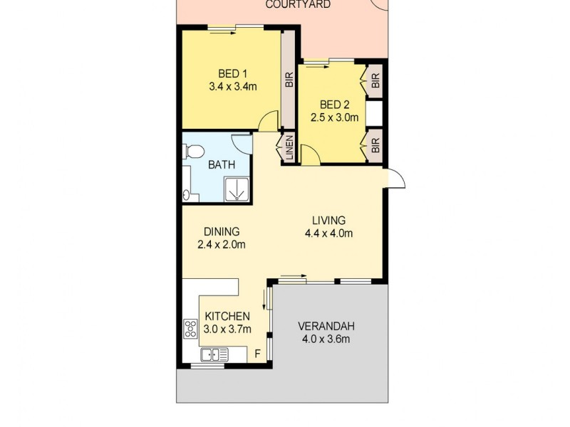 61/23 Hudson Fysh Avenue, Parap NT 0820 Floorplan