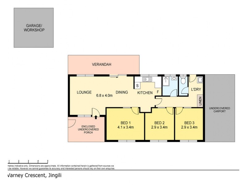 28 Varney Crescent, Jingili NT 0810 Floorplan