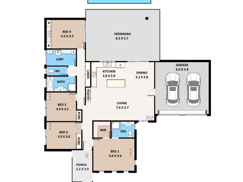 5 Docherty Street, Bellamack NT 0832 Floorplan