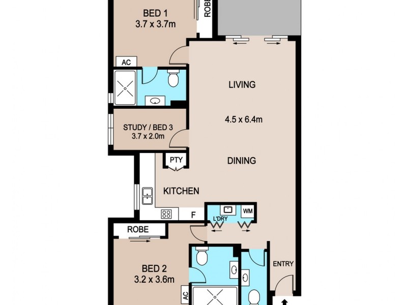8/4 Bishop Street, Woolner NT 0820 Floorplan
