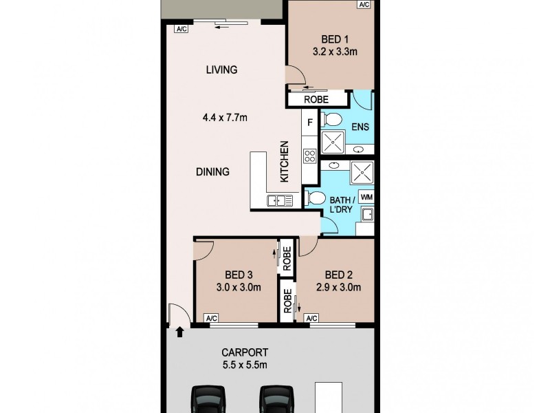 6/29 Francis Street, Millner NT 0810 Floorplan