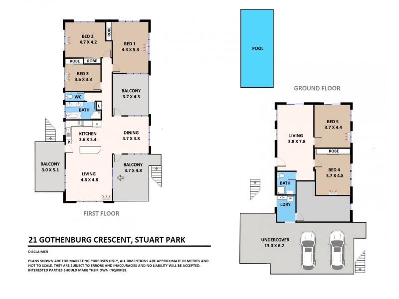 21 Gothenburg Crescent, Stuart Park NT 0820 Floorplan
