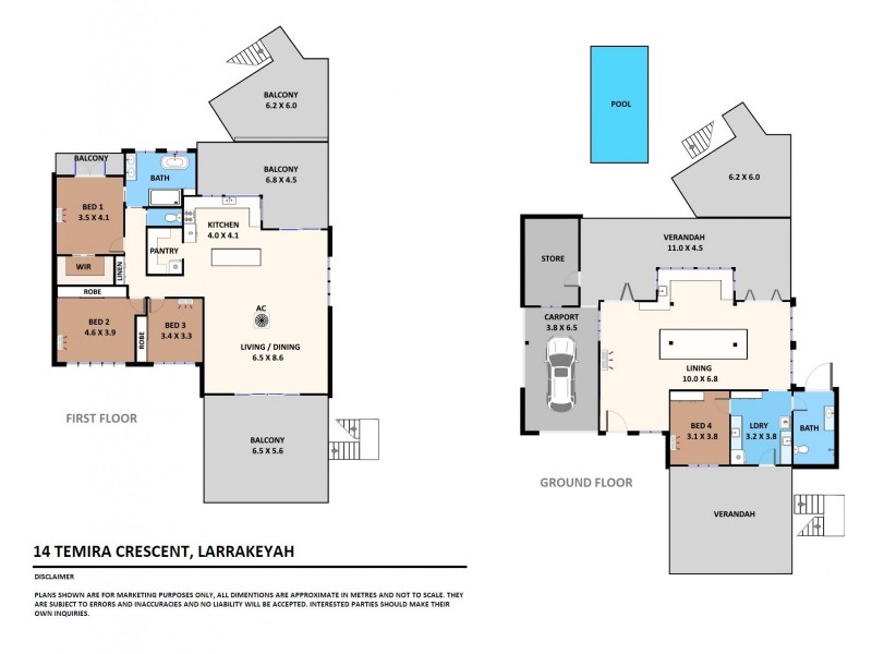 14 Temira Crescent, Larrakeyah NT 0820 Floorplan