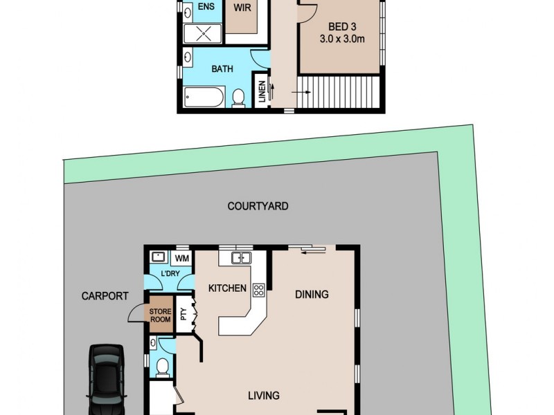 3/10 Henry Street, Stuart Park NT 0820 Floorplan