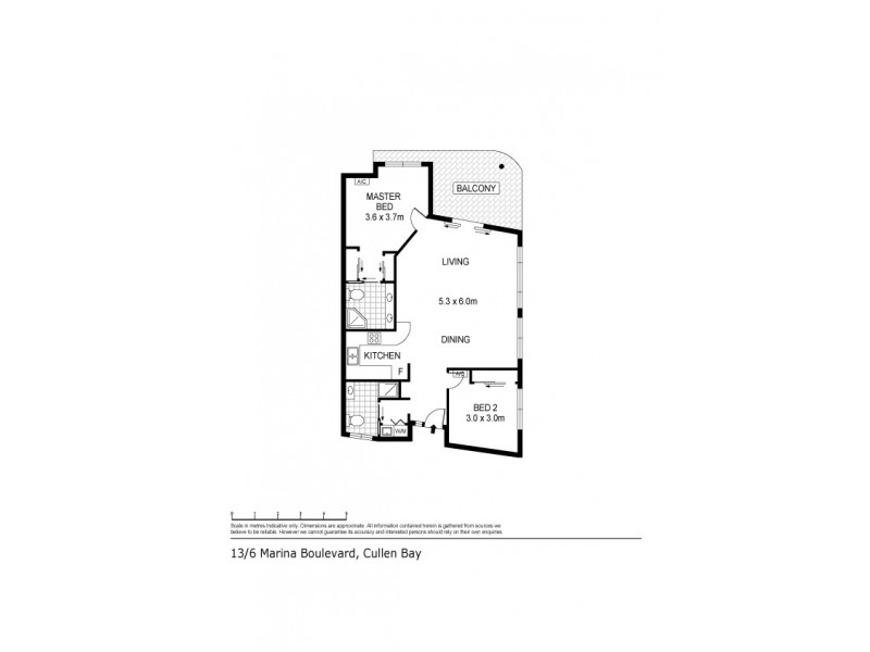 13/6 Marina Boulevard, Cullen Bay NT 0820 Floorplan