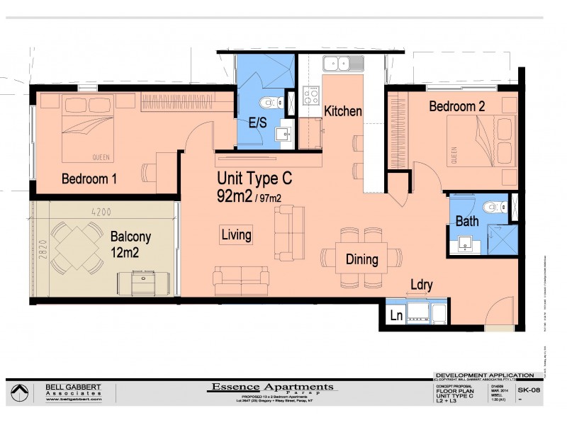 106/2 Elsey Street, Parap NT 0820 Floorplan