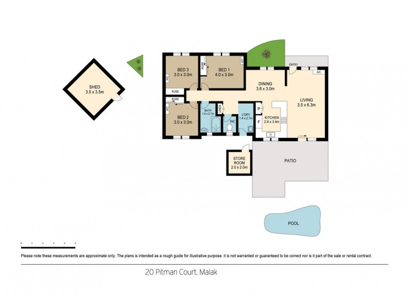 20 Pitman Court, Malak NT 0812 Floorplan