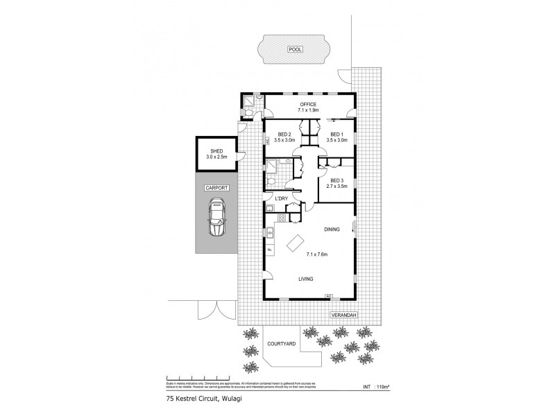 75 Kestrel Circuit, Wulagi NT 0812 Floorplan
