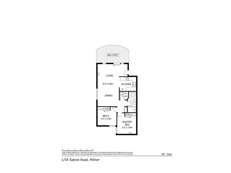 1/54 Sabine Road, Millner NT 0810 Floorplan