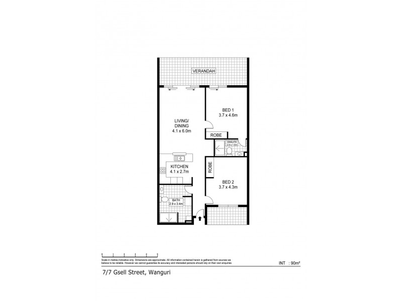 7/7B Gsell Street, Casuarina NT 0810 Floorplan