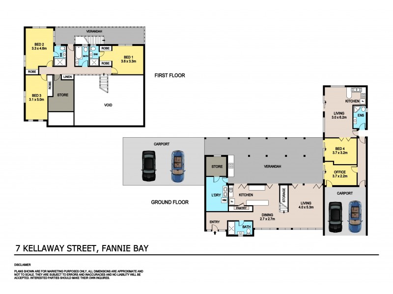 7 Kellaway Street, Fannie Bay NT 0820 Floorplan