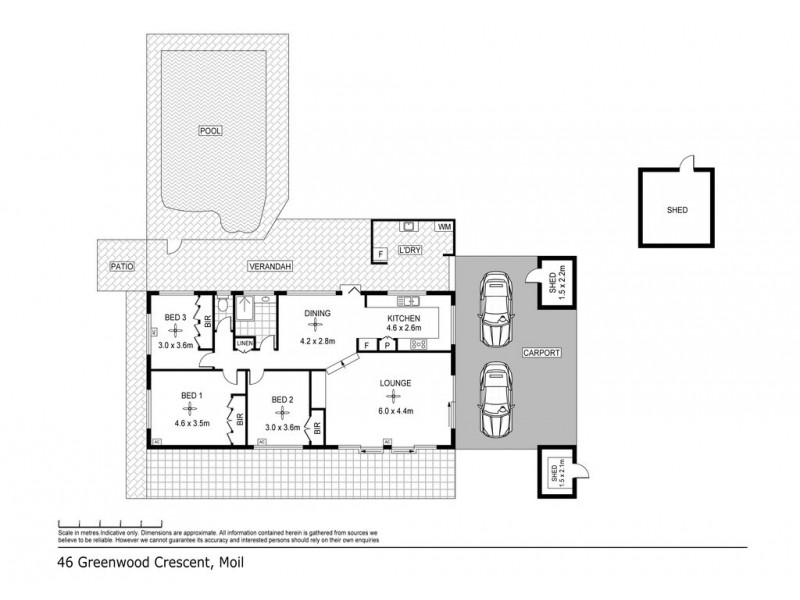 46 Greenwood Crescent, Moil NT 0810 Floorplan