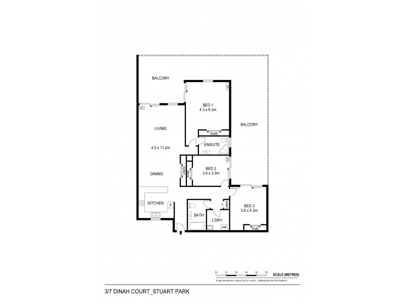 7/3 Dinah Court, Stuart Park NT 0820 Floorplan
