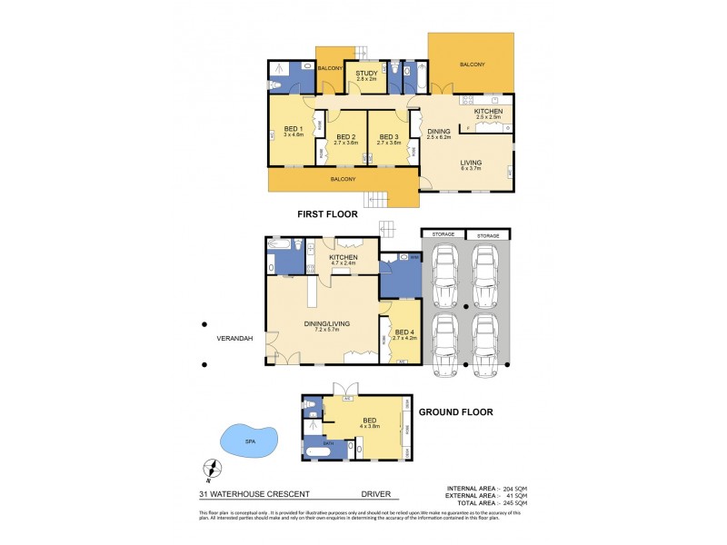 31 Waterhouse Crescent, Driver NT 0830 Floorplan