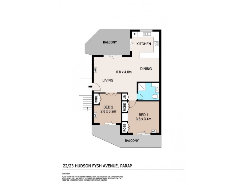 22/23 Hudson Fysh Avenue, Parap NT 0820 Floorplan