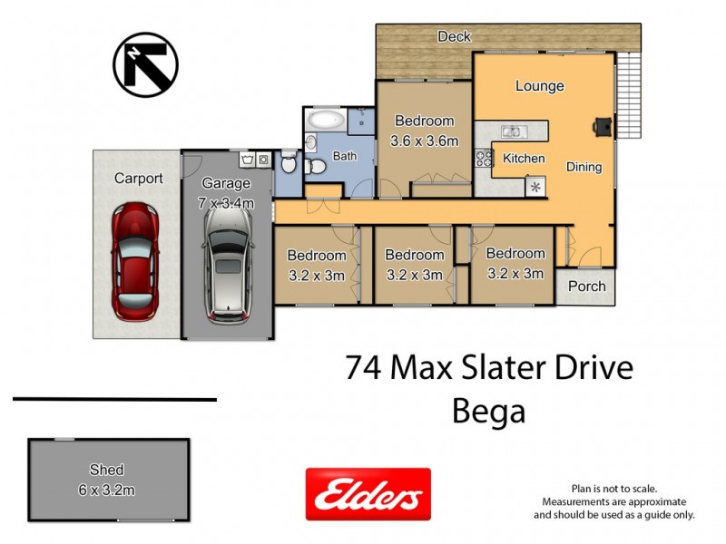 74 Max Slater Drive, Bega NSW 2550 Floorplan