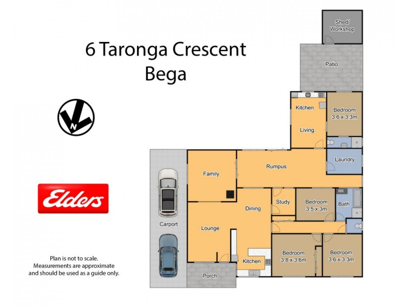 6 TARONGA CRESCENT, Bega NSW 2550 Floorplan