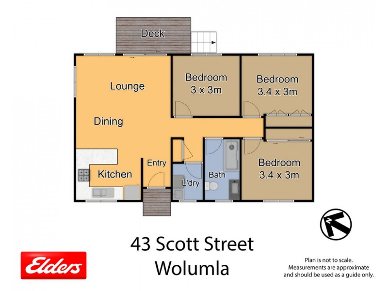 43 SCOTT STREET, Wolumla NSW 2550 Floorplan