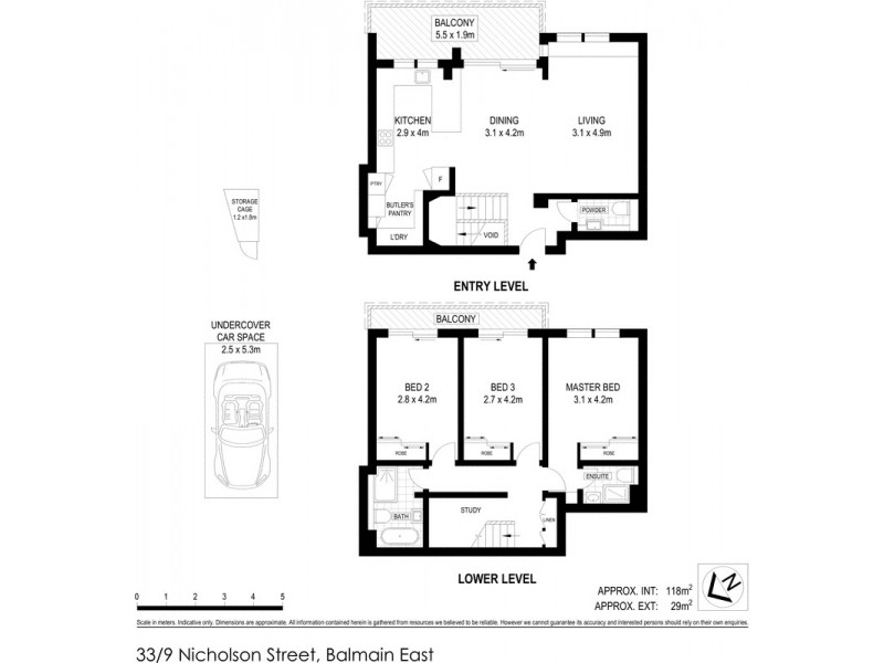 33/9 Nicholson Street, Balmain East NSW 2041 Floorplan