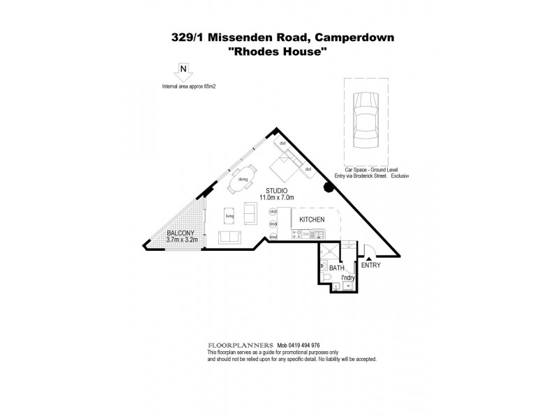 329/1 Missenden Road, Camperdown NSW 2050 Floorplan