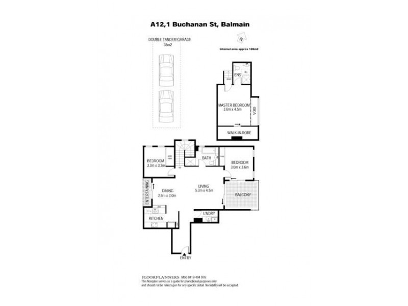 A12/1 Buchanan Street, Balmain NSW 2041 Floorplan