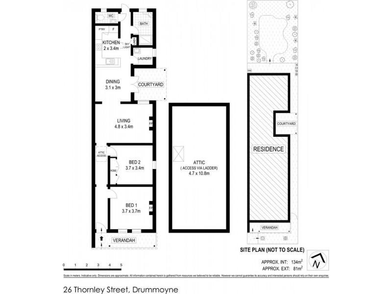 26 Thornley Street, Drummoyne NSW 2047 Floorplan