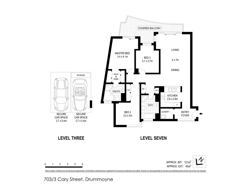 703/3 Cary Street, Drummoyne NSW 2047 Floorplan