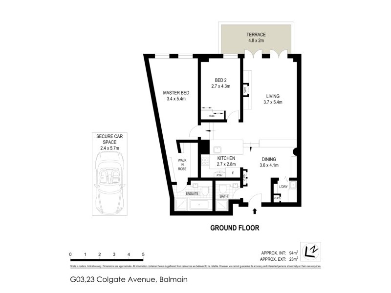 G03,23 Colgate Avenue, Balmain NSW 2041 Floorplan