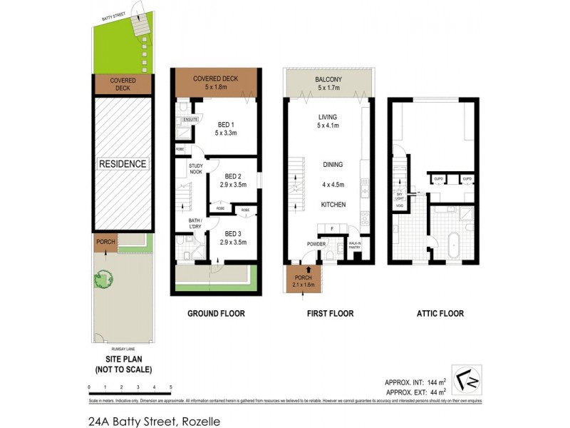 24A Batty Street, Rozelle NSW 2039 Floorplan