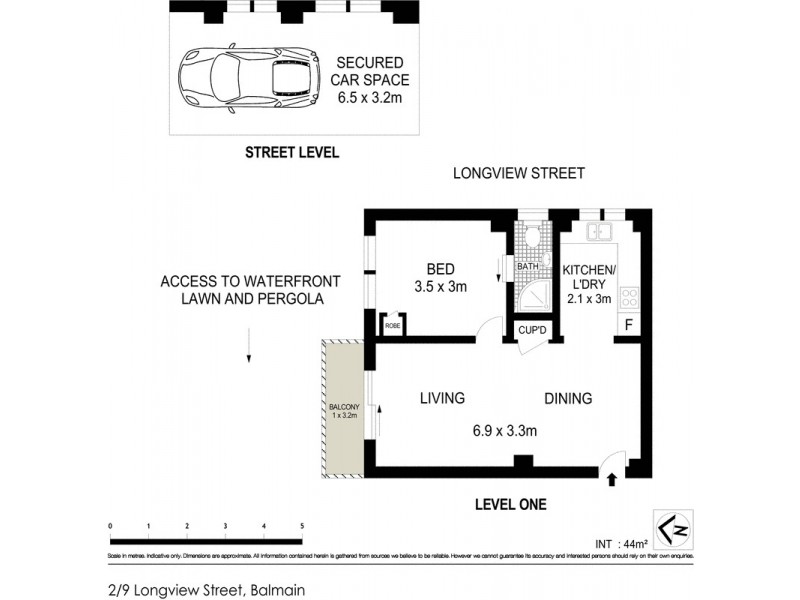 2/9 Longview Street, Balmain NSW 2041 Floorplan
