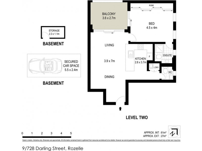 9/728 Darling Street, Rozelle NSW 2039 Floorplan