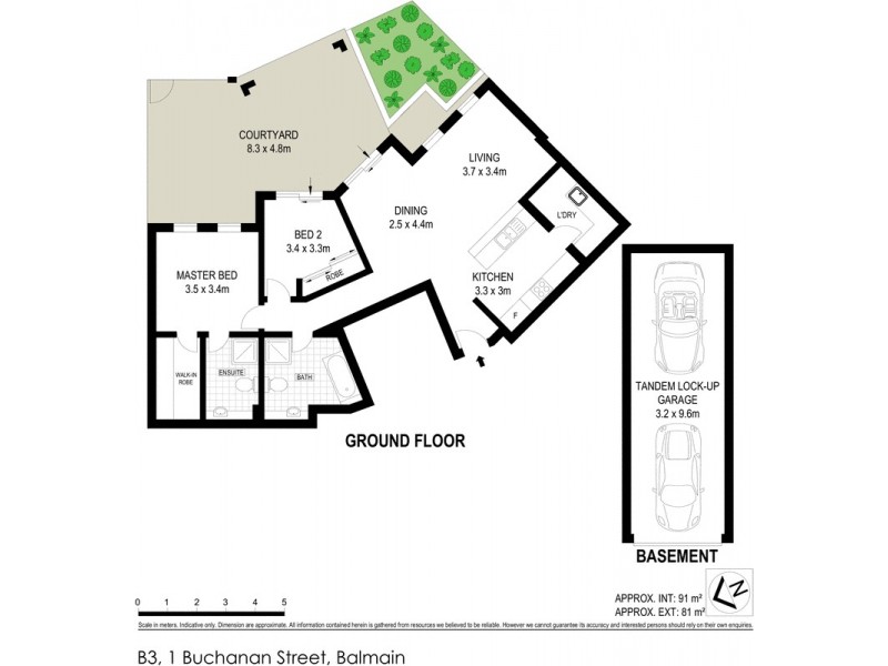 B3, 1 Buchanan Street, Balmain NSW 2041 Floorplan