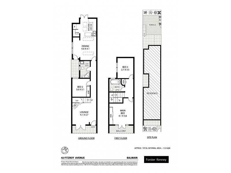 42 Fitzroy Avenue, Balmain NSW 2041 Floorplan