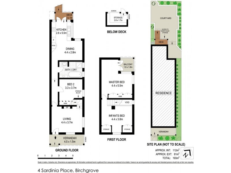 4 Sardinia Place, Birchgrove NSW 2041 Floorplan