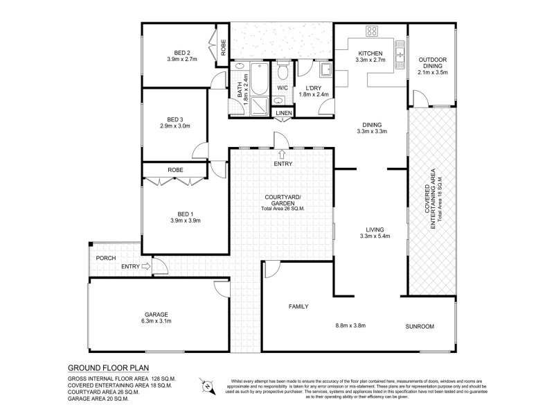6 Salacia Close, St Huberts Island NSW 2257 Floorplan