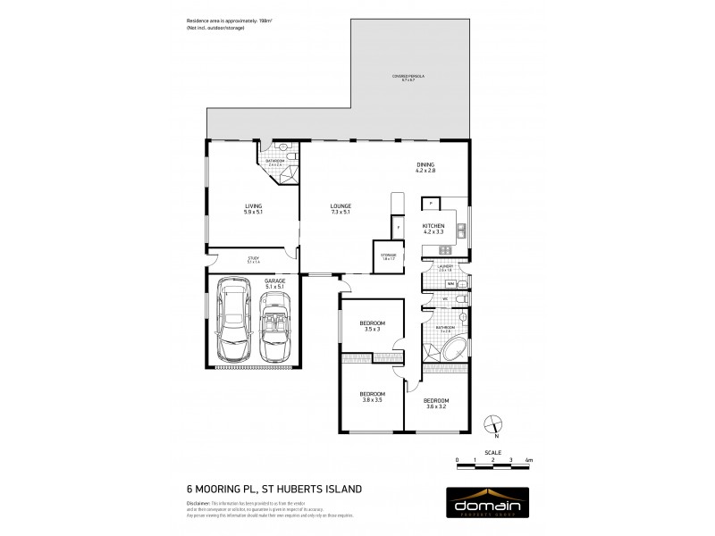 6 Mooring Place, St Huberts Island NSW 2257 Floorplan