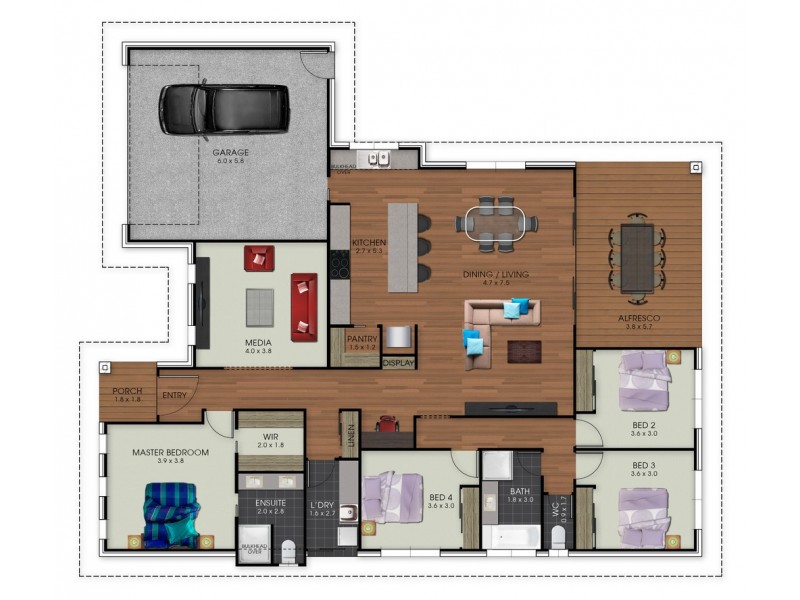 7 Karumba Pl, Beerwah QLD 4519 Floorplan