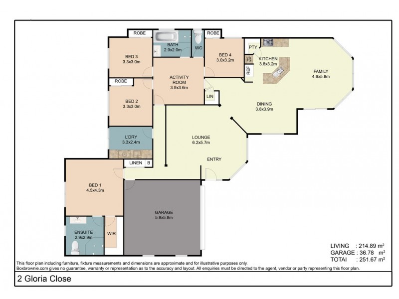 2 Gloria Close, Glass House Mountains QLD 4518 Floorplan