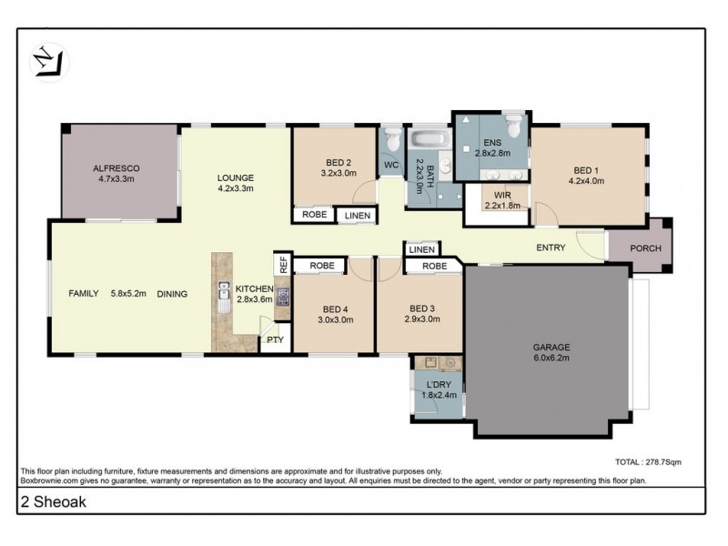 2 Sheoak Court, Beerwah QLD 4519 Floorplan
