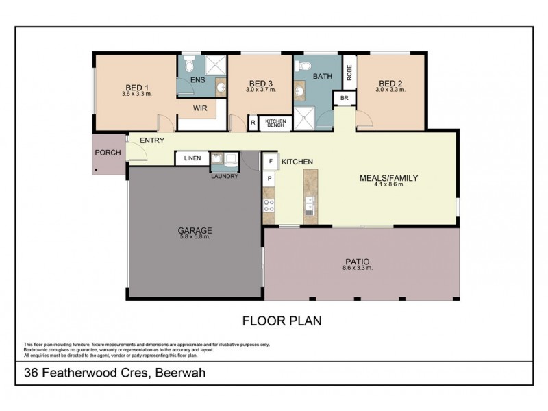 36 Featherwood Crescent, Beerwah QLD 4519 Floorplan