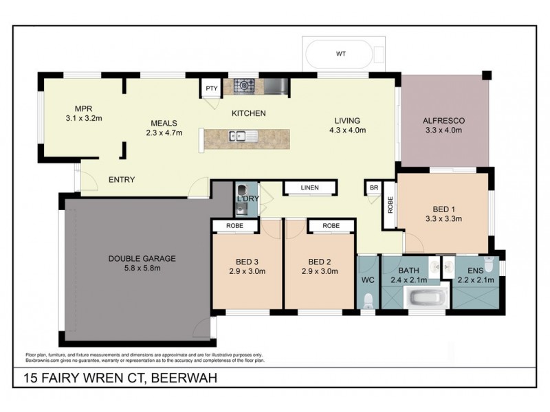 15 Fairy Wren Court, Beerwah QLD 4519 Floorplan