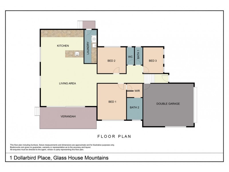 1 Dollarbird Place, Glass House Mountains QLD 4518 Floorplan