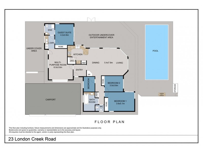 23 London Creek Road, Peachester QLD 4519 Floorplan