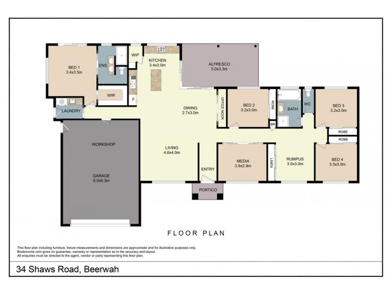 34 Shaws Road, Beerwah QLD 4519 Floorplan